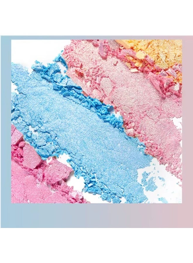 Goolsky 1PS 6colors Solid Magic Mirror Powder Nail Glitter Mirror Illusion Aurora Powder Super Bright Glass Fine Flash Glitter for Nails - Image 5